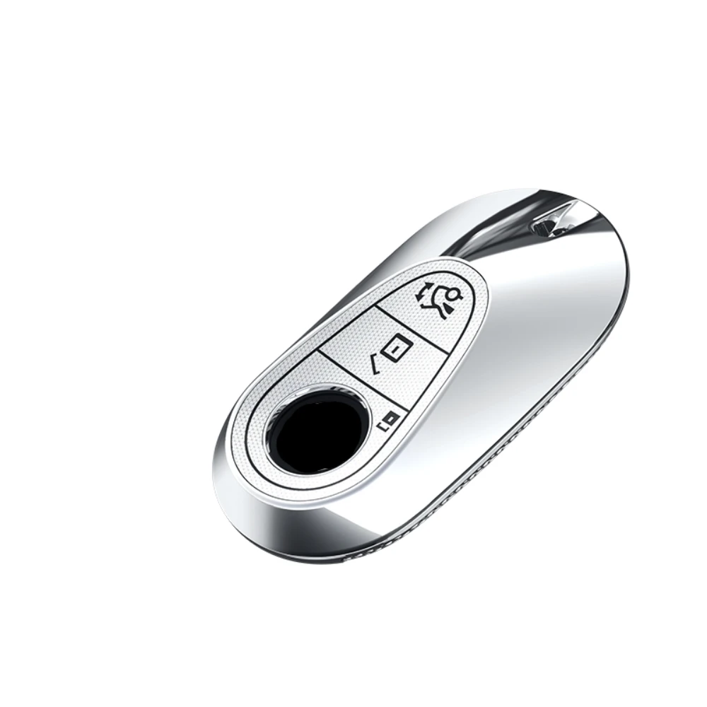 Deluxe Car Remote Key Cover Protector with Keychain for Mercedes Benz C E Class