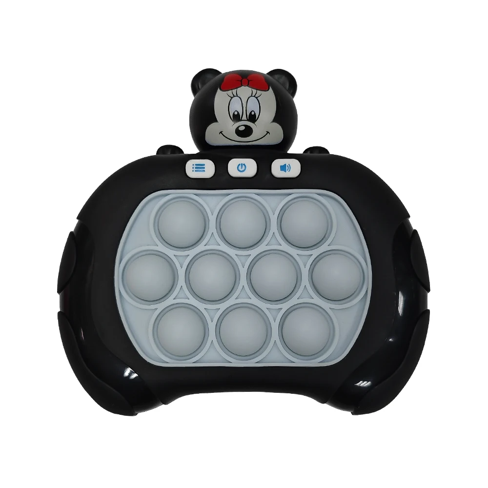 New Quick Push Game Pop Up Fidget Bubble Electronic Pop it Pro Game Light AntiStress Toys For Adult Kids Gift With Box2024