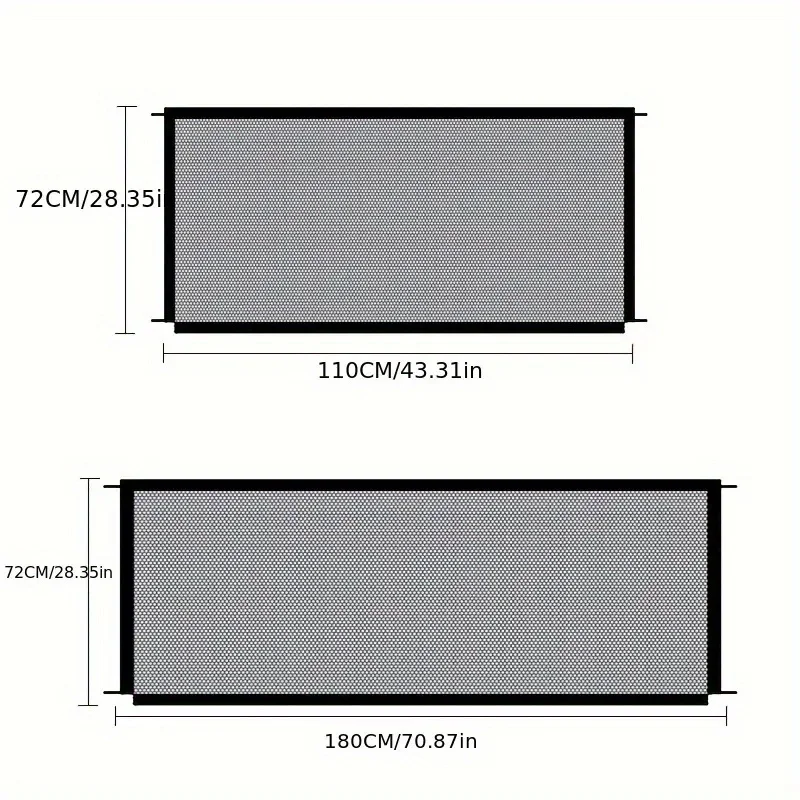 Title 7, 1pcs Dog Gate Ingenious Mesh Dog Fence For Indo...