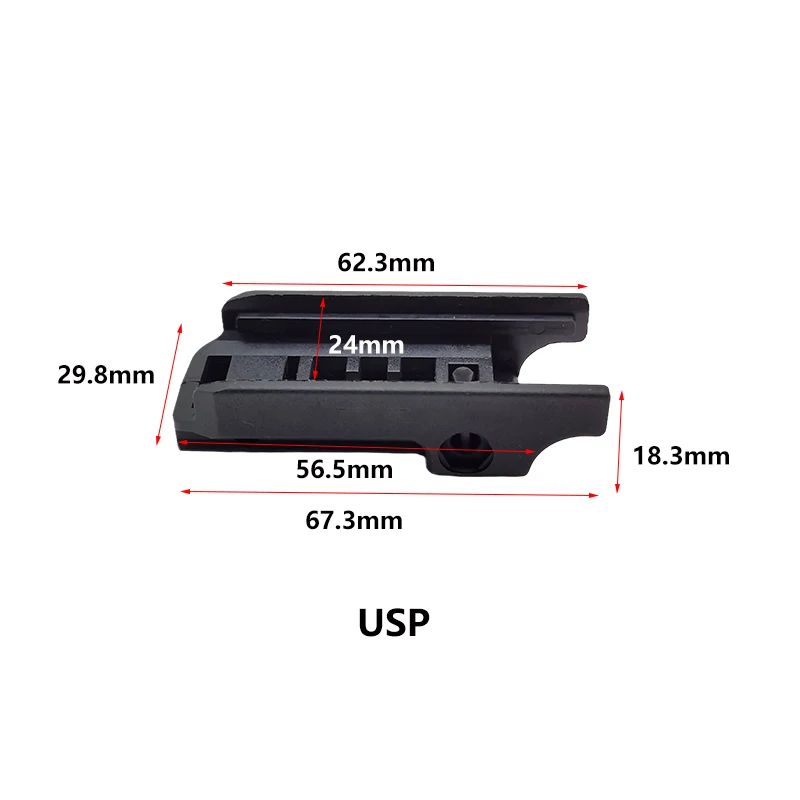 M9 M1911 USP Lower Bracket 20MM Guide Rail Conversion Lower Hanging Fixture