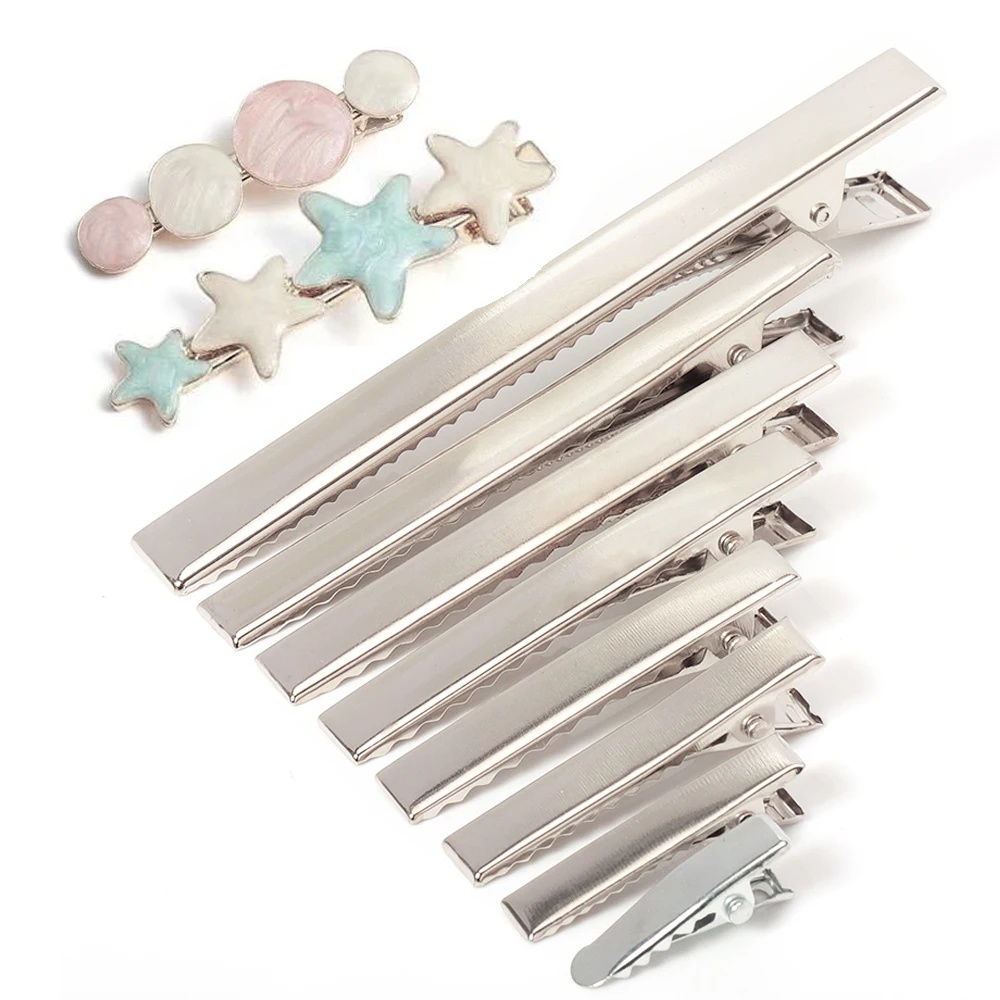 

20pcs Metal Hair Clips 24-97mm Single Prong Alligator Hairpin for Jewelry Making DIY Hair Clip Hair Style Tools Accessories