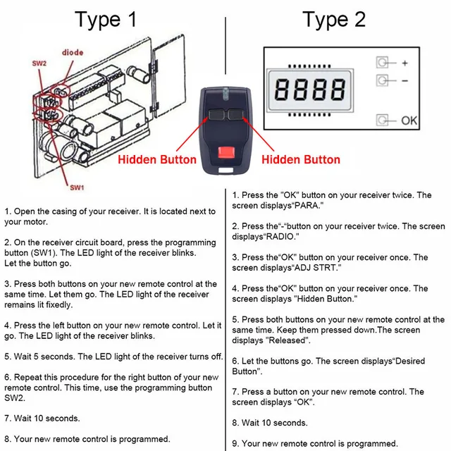 BFT MITTO2 MITTO4 MITTO 2 4 B RCB 02 04 KLEIO B RCA TRC1 TRC2 TRC4 Garage Door Remote Control 433MHz Rolling Code 5