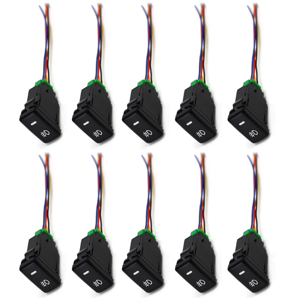 

10 шт., водонепроницаемый переключатель противотуманных фар с 4 линиями для Toyota Lexus