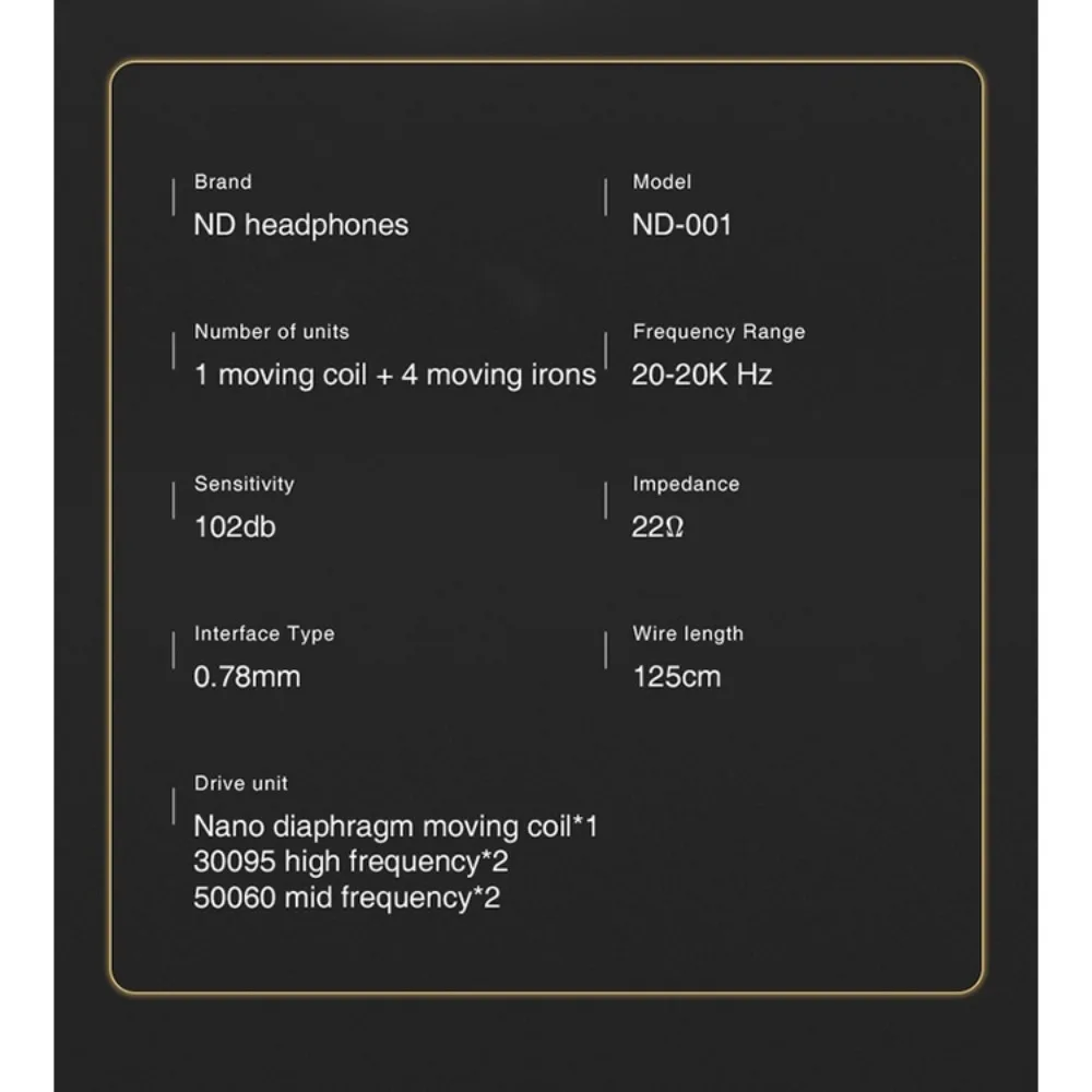  ĵ ̾ , ND 001 Hifi  ,    ̾, 0.78  , IEM