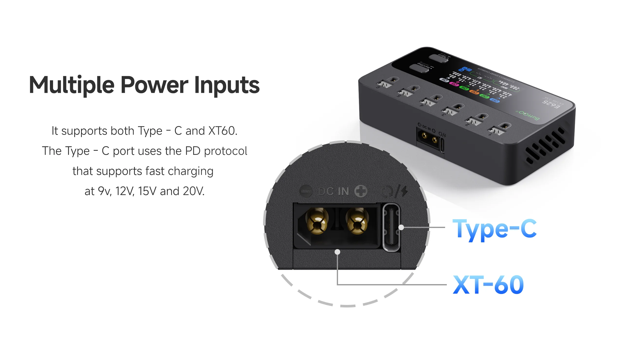 ISDT E625 6 Channels Lipo Battery Charger Discharger DC USB C Smart Charger for RC Batteries Balance Charger for LiPo/LiHV thumbnail 3