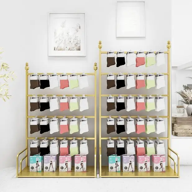 Clothing store sock rack display rack shopping mall silk stockings rack ...