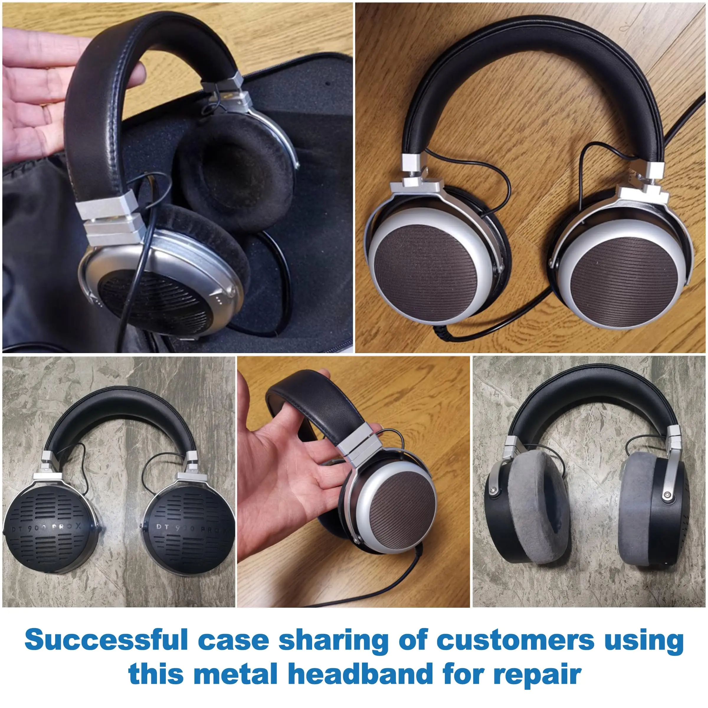 Повязка на голову из натуральной кожи для наушников Beyerdynamic DT700, DT770, DT880, DT900, DT990, DT1990, DT1770, DT860, T1, T5 (art.: 3920c68edd2ed) - 3920c68edd2ed
