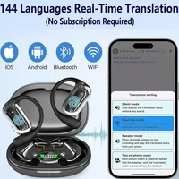 BT 5.3 AI Translation Earbuds with Ear Hook Translator Headphones Open Ear Headphones for Running Fitness Learning Accessories - Image 2