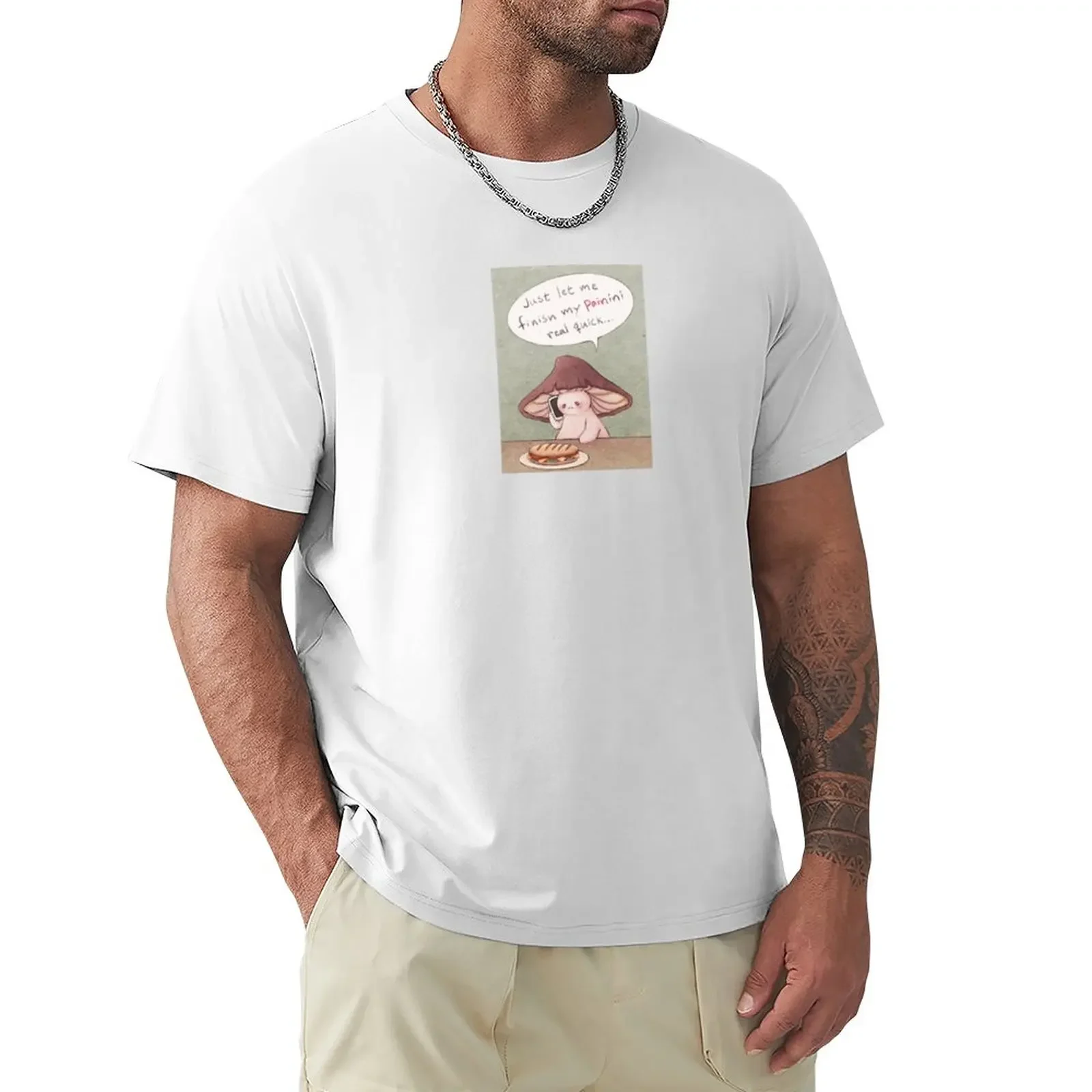 

A mushroom's Comfort Food T-Shirt sweat anime plain white t shirts men