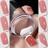 Nail Stamper Jelly Silicone Printing Nail Polish Stamping French Tip Nail Stamp Template with Scraper  Manicure Stencil Tools 2