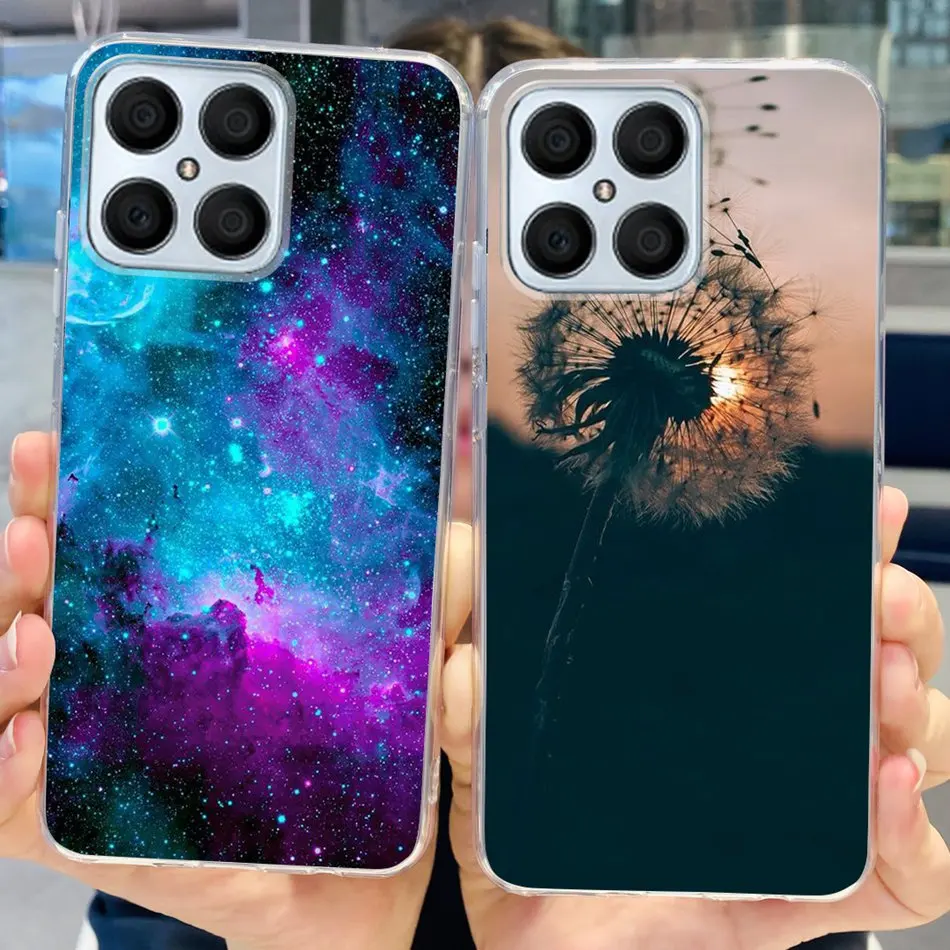 Floral Butterfly Pattern Soft Silicone TPU Back Cover Case