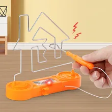 

Maze Kids Collision Electric Shock Toy Party Funny Game Science Experiment Toy Education Electric Touch Maze Game For Children