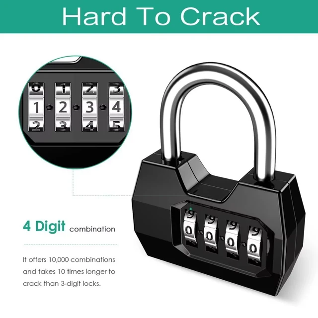 1 PC Portable Digit Combination Lock Weatherproof Protection Security Padlock Outdoor Gym Safely Code Lock 5