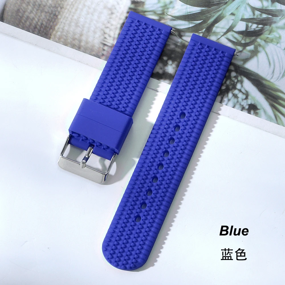 Premium Silicone Quick Release Watch Band – Soft Rubber Strap Replacement Wristband