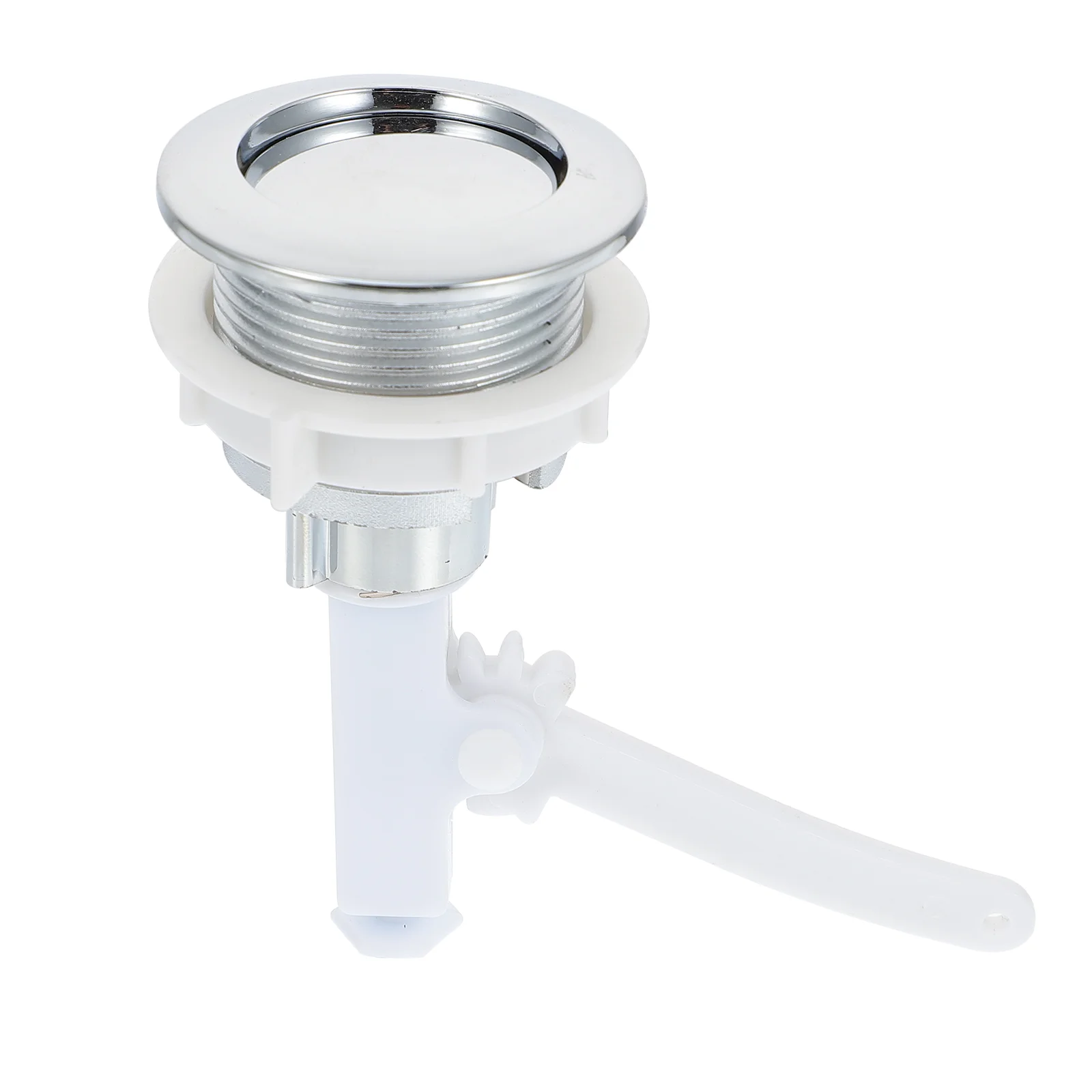 

Cabilock Toilet Button Water Valve Tank Flushing Universal Flush Replacement Single Cistern Push Round Abs