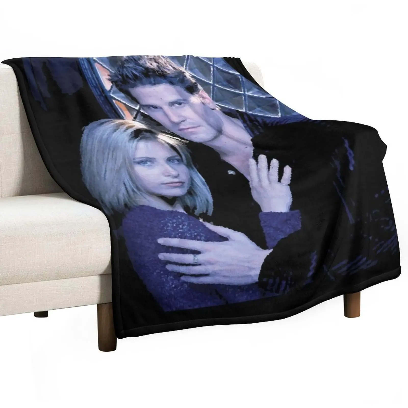 

buffy- angel Throw Blanket Flannel Fabric Hair Blanket