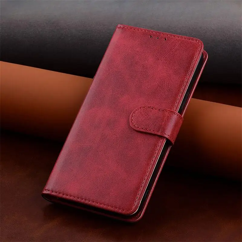Deluxe Leather Flip Wallet Phone Case with Magnetic Closure