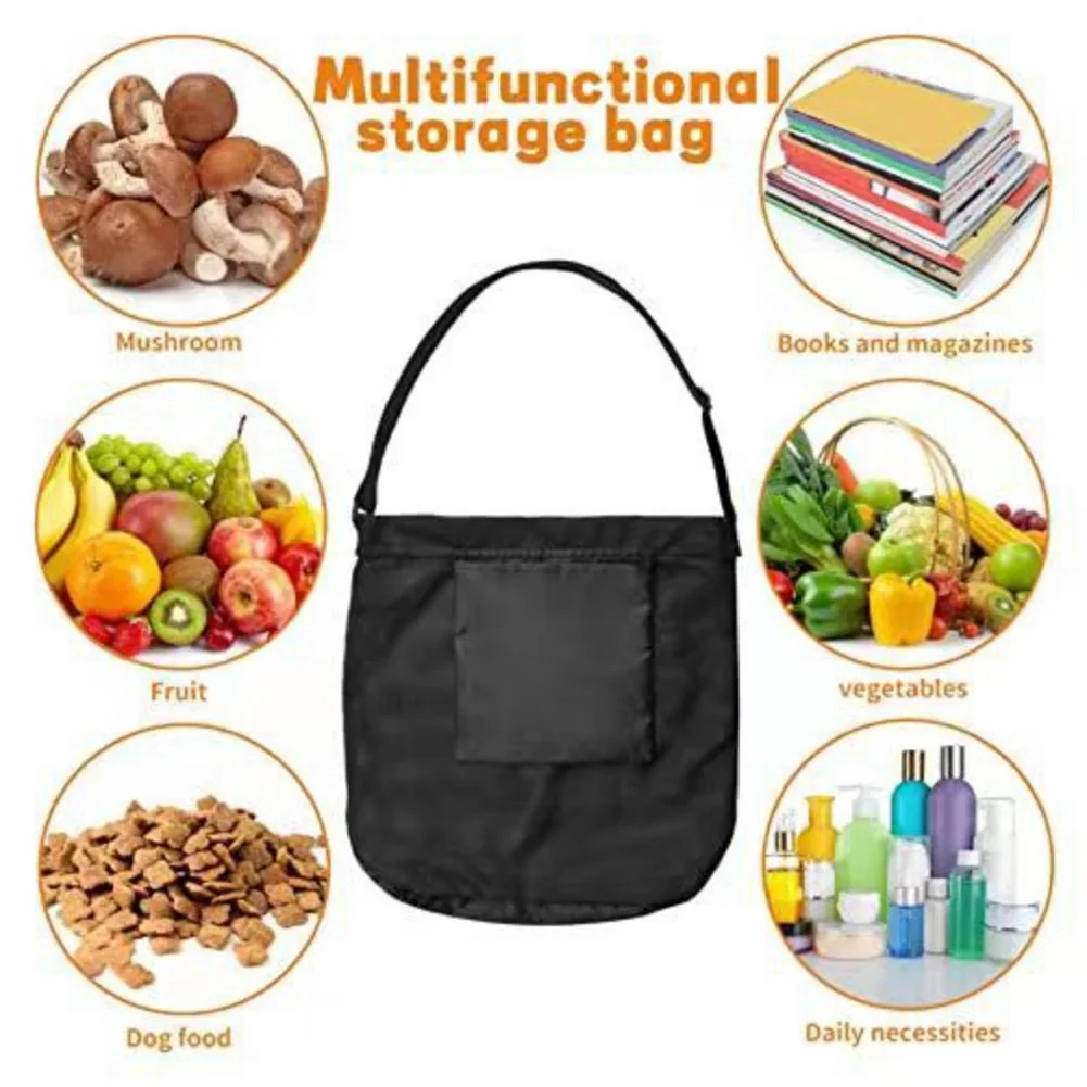 Mushroom Foraging Bag Mesh Foraging Harvesting Bag Mushroom Hunting Polyester Camping Cooking Supplies 42*42cm Picnic Bags