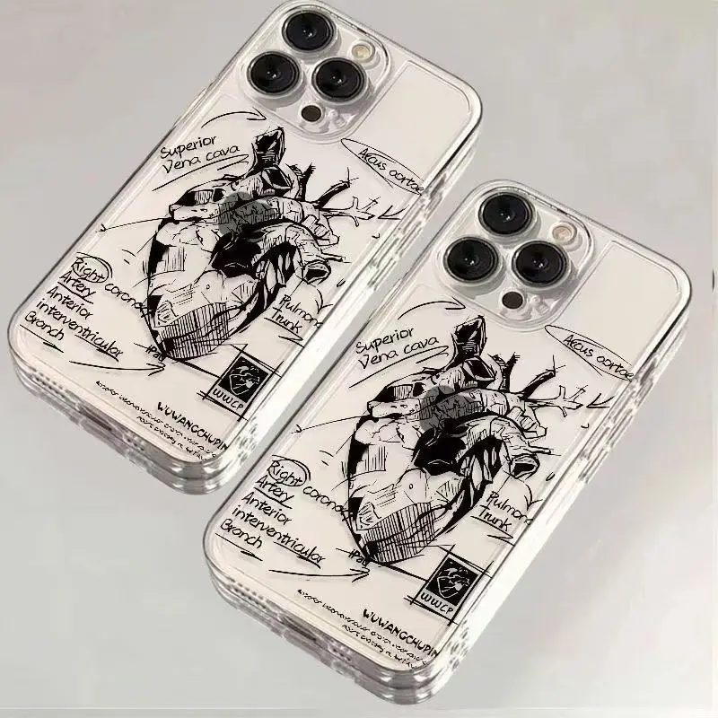 Per iPhone 14 Pro Max Custodia per telefono in TPU con placcatura