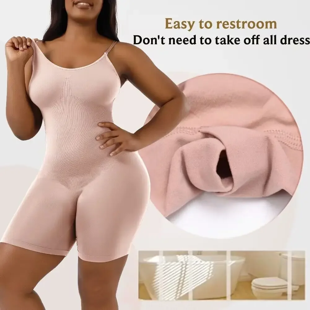 

Women Full Body Shaper Tummy Control Seamless Shapewear Thigh Slimmer Bodysuit Butt Lifter Underwear Lingerie