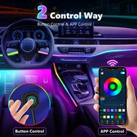 22in1 Symphony Car Ambient Light RGB 213 Color Universal Car Interior led strip acrylic Backlight Guide Symphony Atmosphere lamp - Image 5