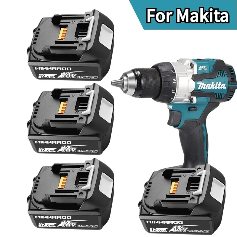 

Genuine BL1860 Rechargeable Battery 18V 12000mAh Lithium Ion for Makita 18v Battery 8Ah BL1850 BL1880 BL1860B LXT400
