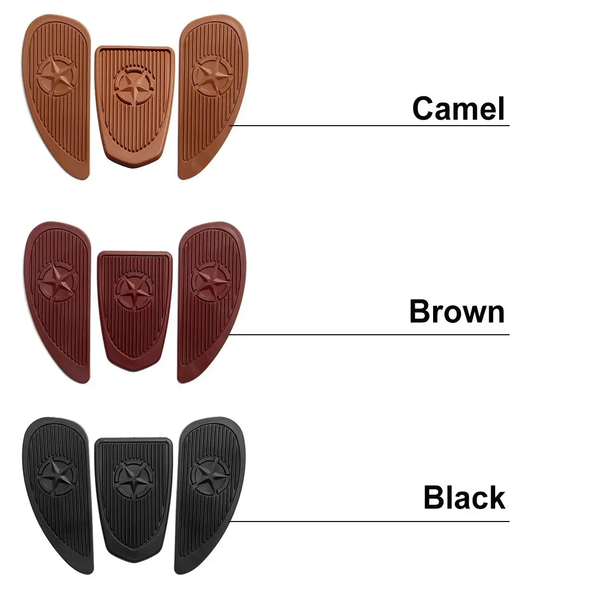 

3 шт., резиновая наклейка на бензобак, в стиле ретро