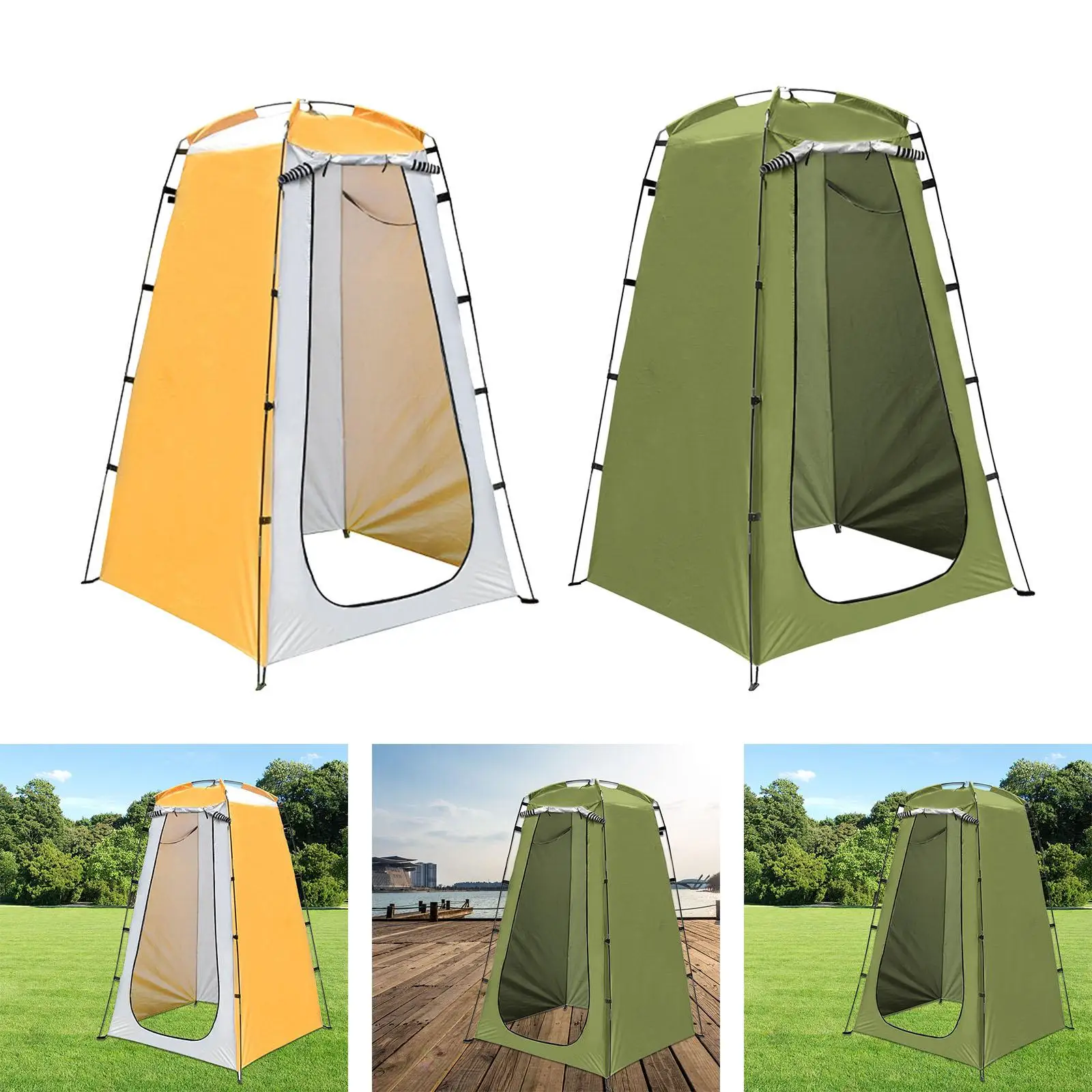 

Privacy Tent for 1 Person Portable Lightweight Emergency Toilet Shelter Shower Tent Dressing Changing Room for Picnic Hiking RV