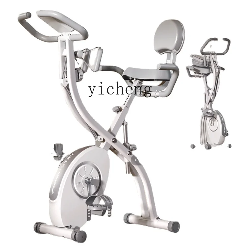 

Tqh Bicycle Household Magnetic Control Mute Exercise Bike Fat Burning Indoor Weight Loss Equipment Foldable Bicycle