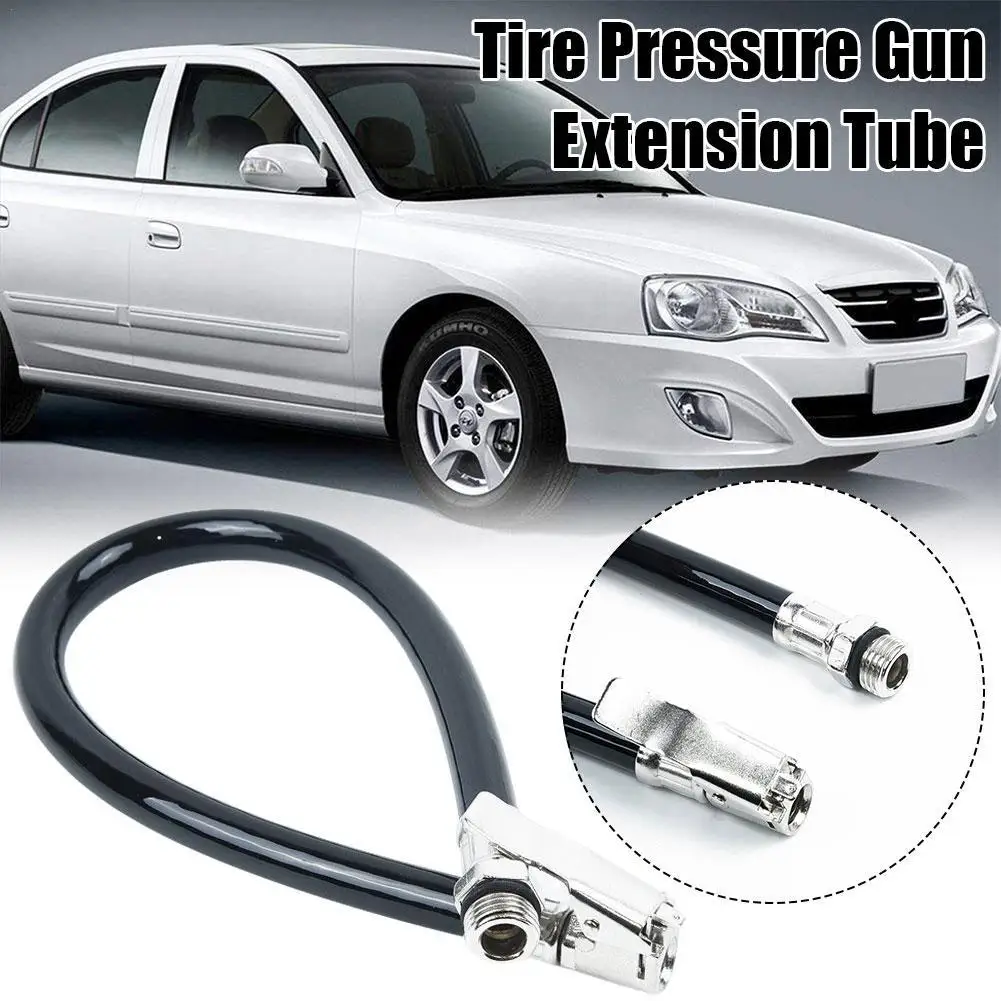 Car Tire Inflator Hose Portable Tire Inflation Extension Tube Tyre Air Compressor Pipe Car Automobile Vehicle Motorcycle