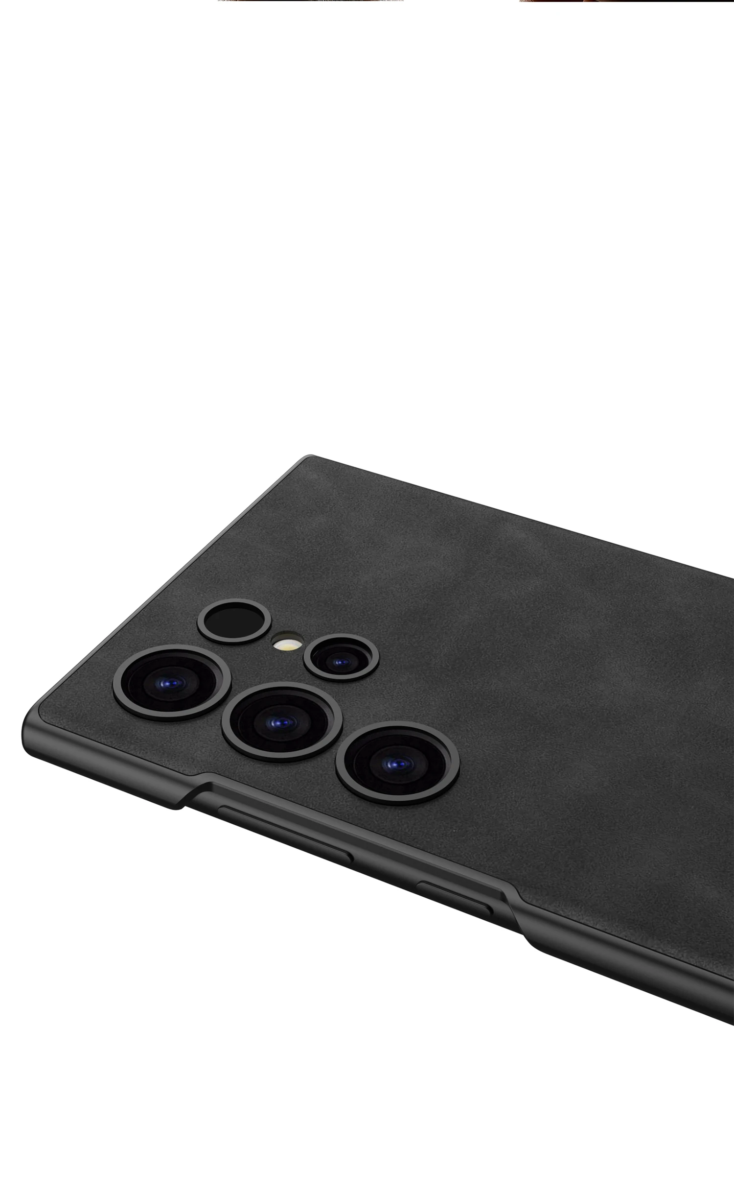 Luxury PU Frosted Leather Bracket Case For Samsung Galaxy S24 Ultra 360 Degree P