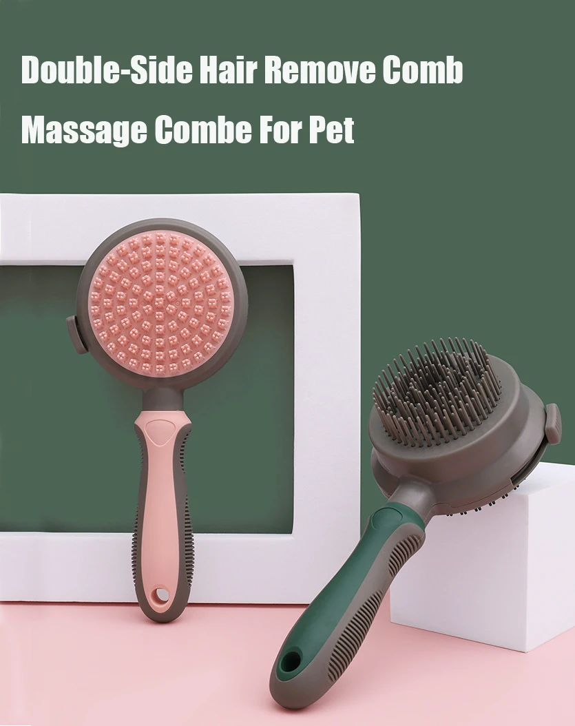 

Pet Grooming Comb Brush Set Double Sided Massage Brush Hair Removal Comb For Dogs Cat Bath Massage Dog Hair Remove
