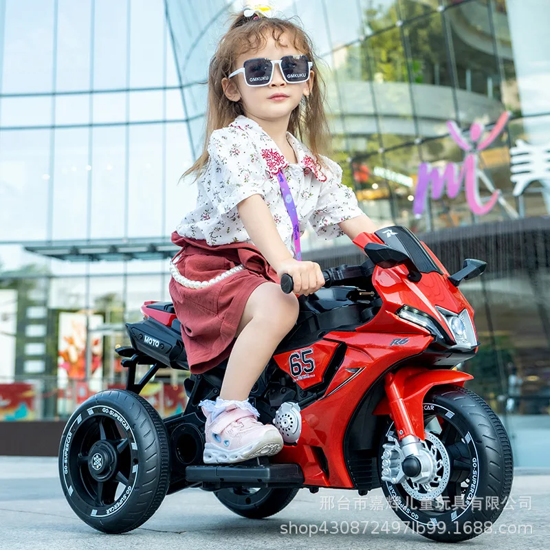 6v Load 50KG Children's Dual Drive Large Ride On Remote Controlled Toy Charging Battery Motorcycle 3