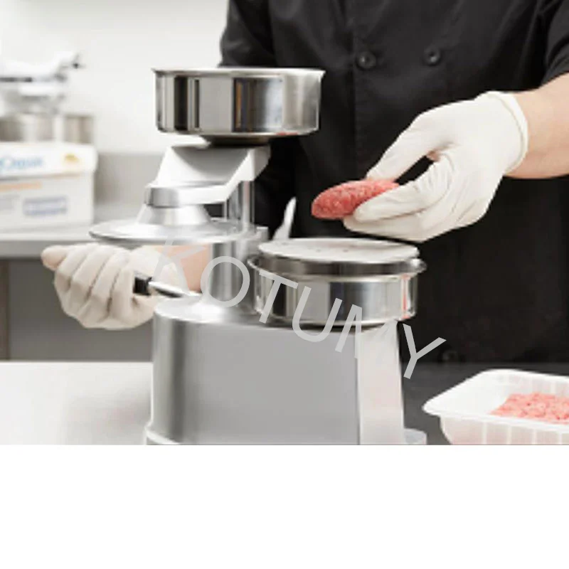 Hamburger Press Stainless Steel Manual Round Meat Shaping Kitchen Machine Commercial Home Forming Burger Patty Maker