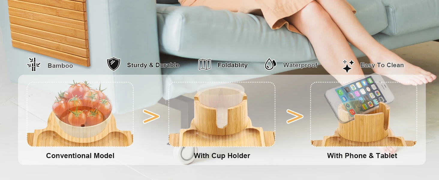 Couch Cup Holder Tray