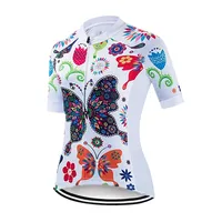 Women's Cycling Jersey Short Sleeve Bike Shirt Full Zipper Road Bicycle Biking Tops with Rear Pockets 1