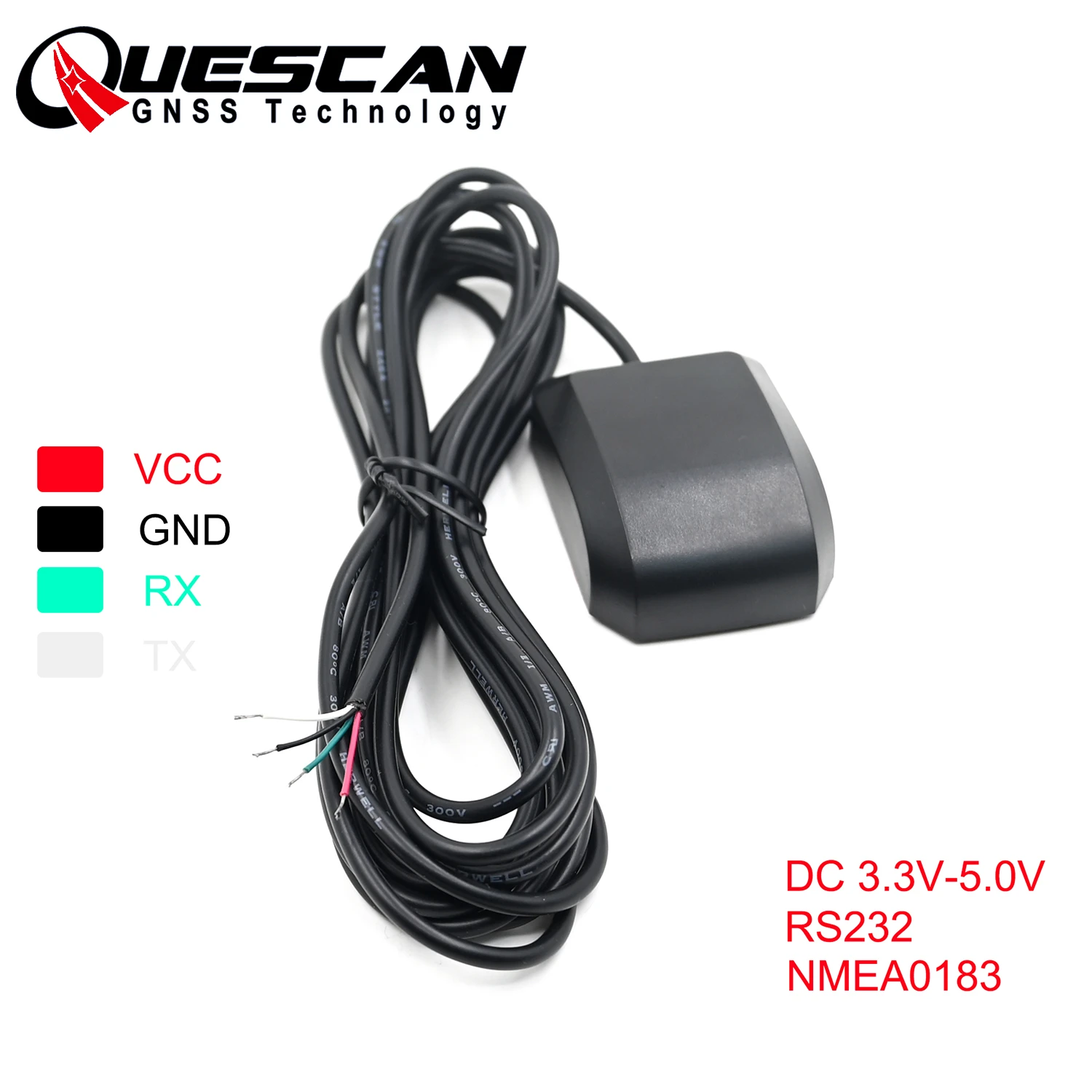QUESCAN 5V RS232 GPS Antenna Module Industrial Control GPS Receiver