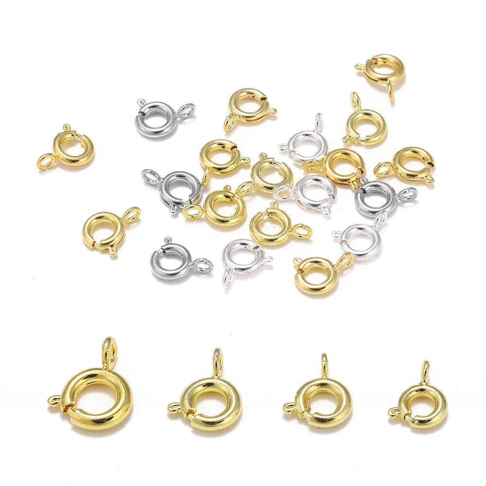 Spring Ring Clasp Jewelry Making Spring Ring Clasp 18k Gold 5pcs