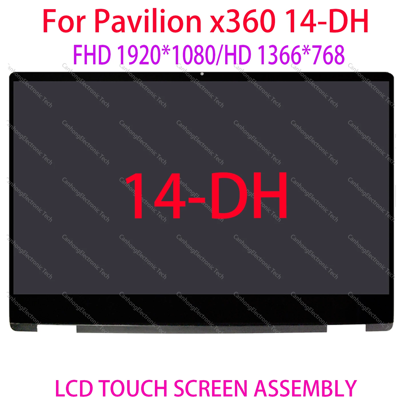 

L51119-001 14" LCD Touch Screen Digitizer Laptop Assembly With Frame For HP Pavilion x360 14-dh 14-dh1006tu 14-dh1004ne