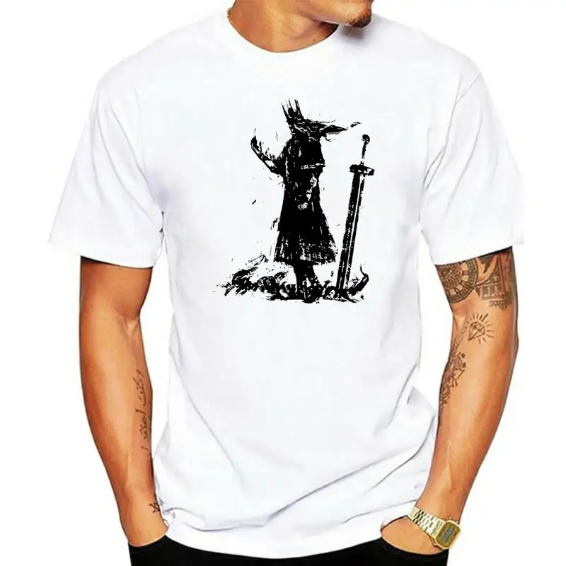 T-Shirt Da Uomo Estiva Soul Of Cinder Lord Lord Gantha Dark Souls Gaming Awesome Artwork Print Tshirt Tees Top Harajuku Streetwear