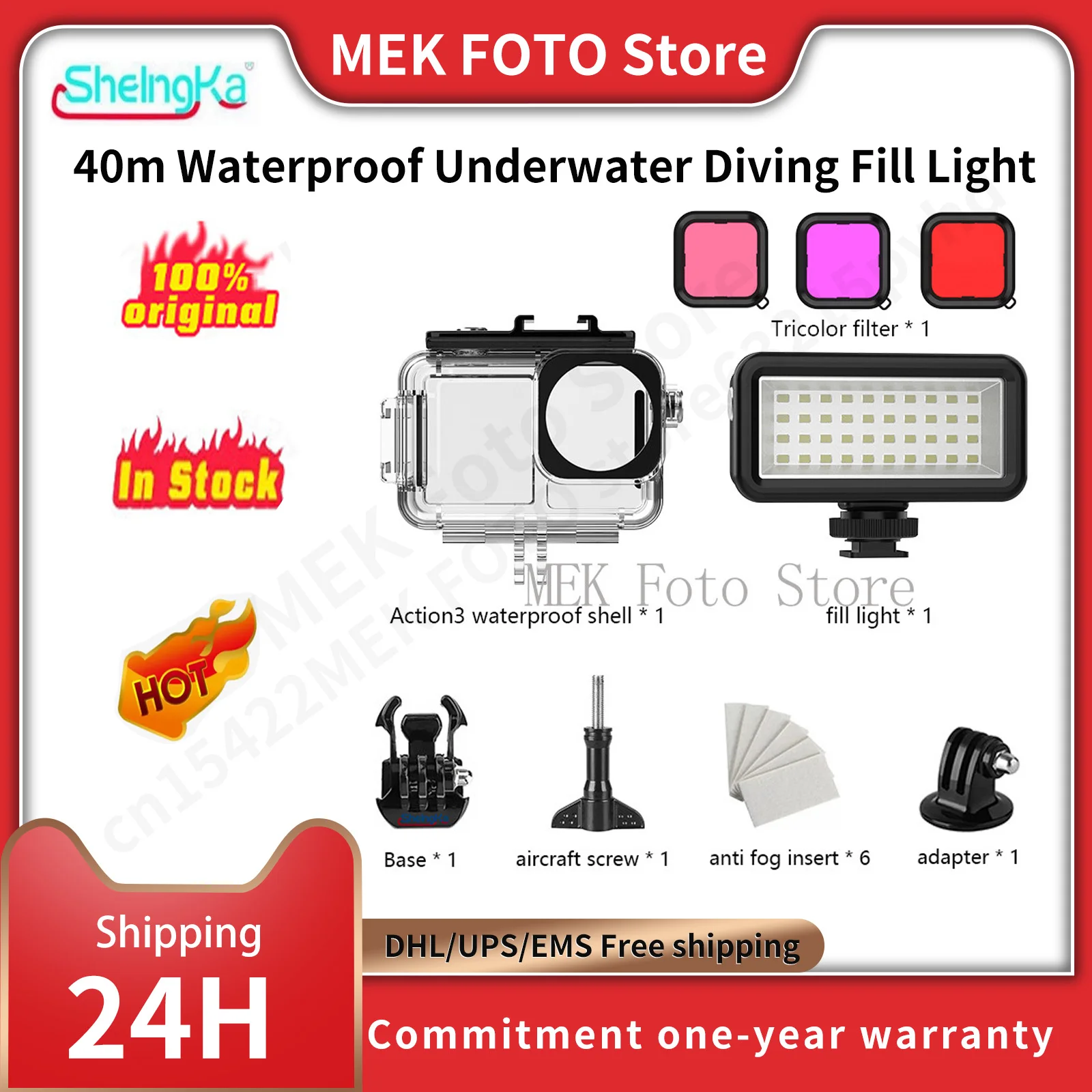 Light Action Camera Waterproof Underwater Light Action Camera