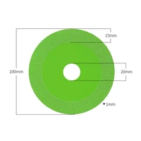 Diamond Cutting Blades Marble Saw Blades Ceramic Universal Ultra Thin Sheets for Tile Sharp Brazed Grinding Blades Durable 100mm 2