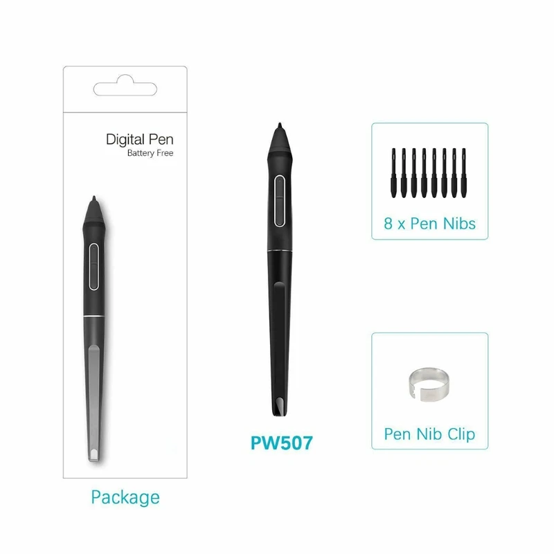 HUION  ׷ º  PW507 ŸϷ    ͽ Űִ Kamvas Pro 12/Pro 13/Pro 16/16/20