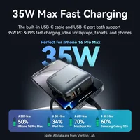 Vention 10000mAh 35W Power Bank Fast Charge Portable Mini