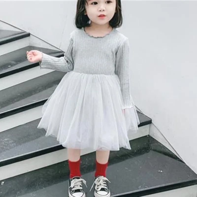 봄/가을 여아 공주 드레스, 긴 소매, , 의류, 어린이 옷, 여아용 파티 생일 드레스