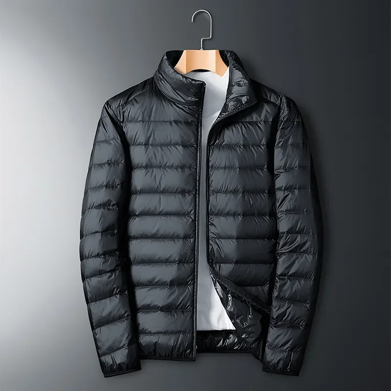 Down Jacket Mens Jacket Autumn Winter Ultra Light White Duck Down Jacket Men Waterproof Casual Portable Outdoor Lightweight Padded Male Coats Jacket