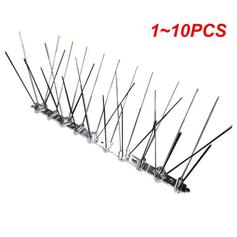 

1~10PCS Stainless Steel Bird Repellent Spikes Anti Pigeon Nail Bird Deterrent Tool Pest Control Pigeons Owl Small Birds Fence