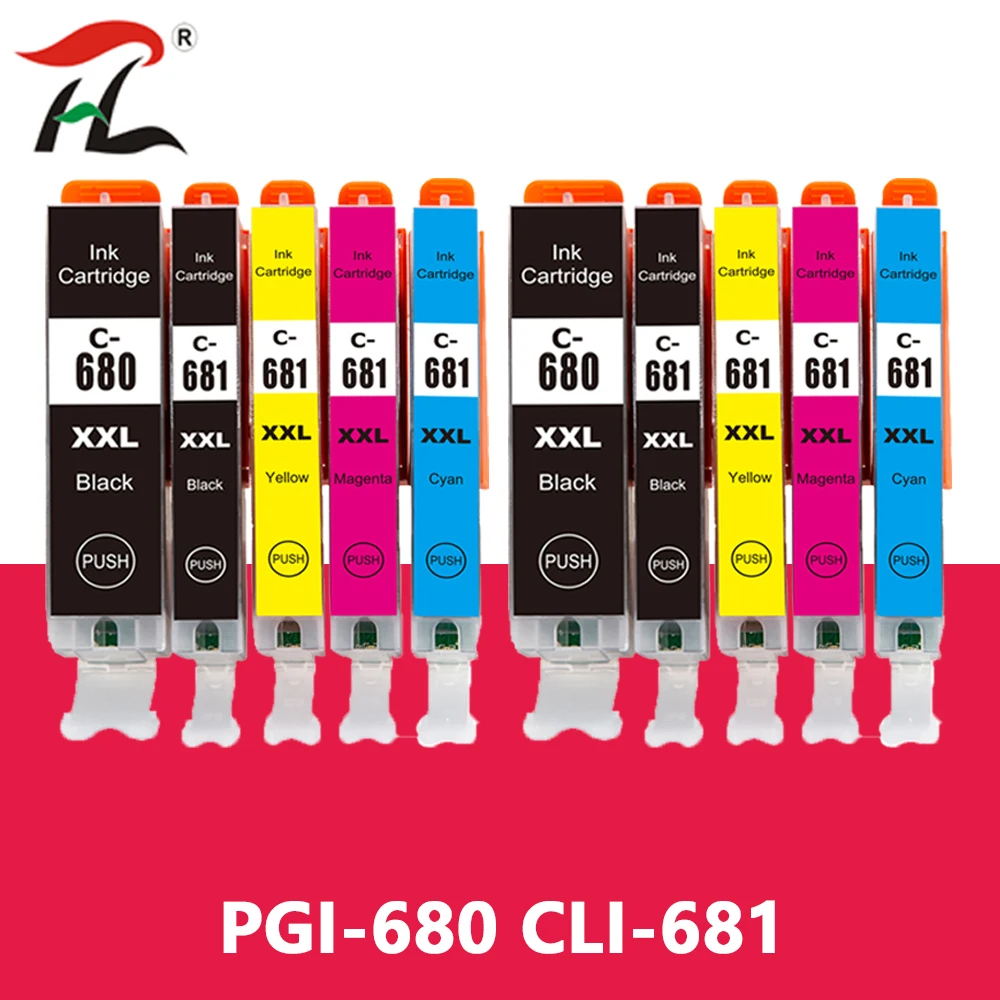 

Compatible Ink Cartridges for PGI680 CLI681 PGI-680 CLI-681 For Canon PIXMA TS706/TR7560/TR8560/TS6160/TS6260/TS8160/TS8260