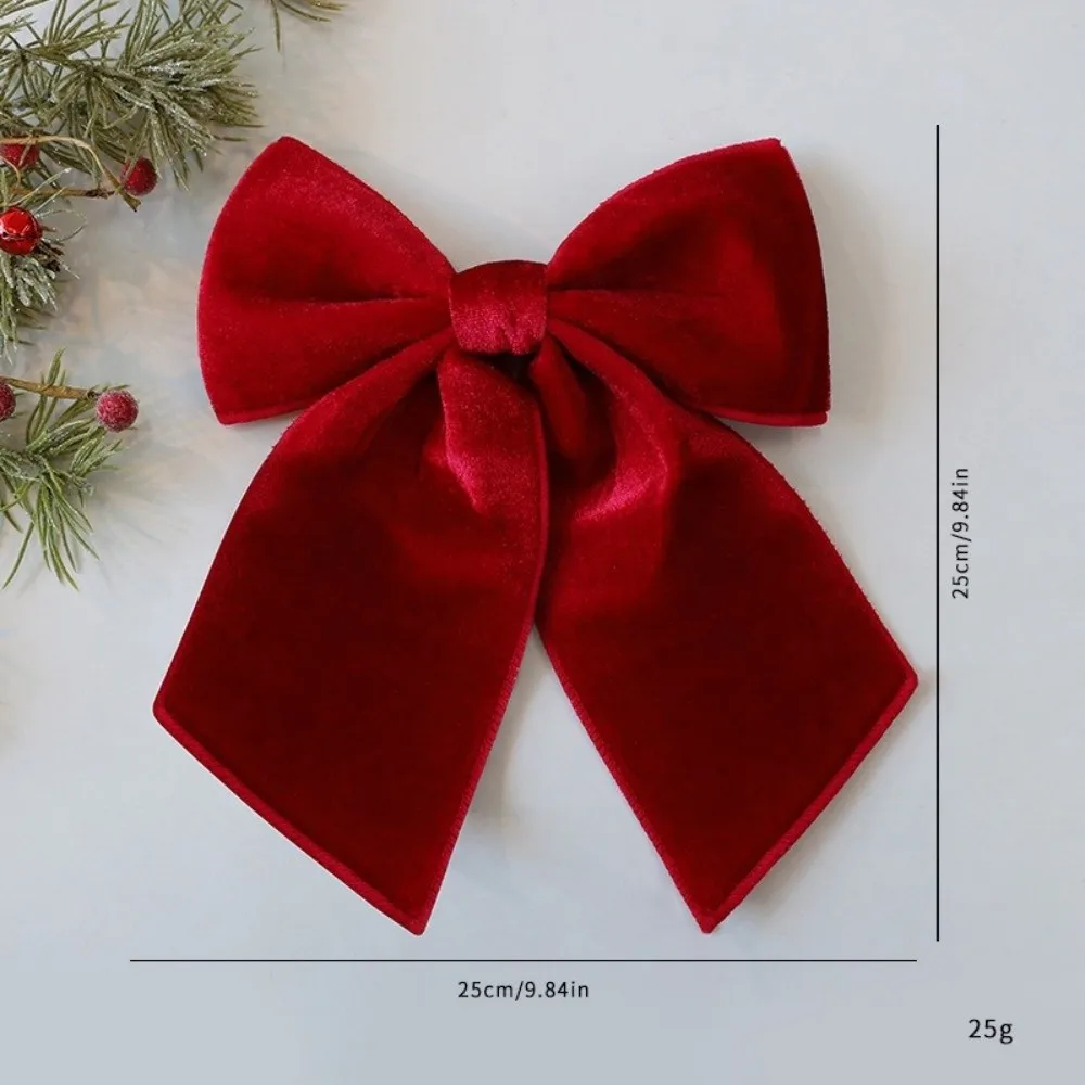 Flannelette Christmas Tree Bowknot Pendant Red DIY Ornament