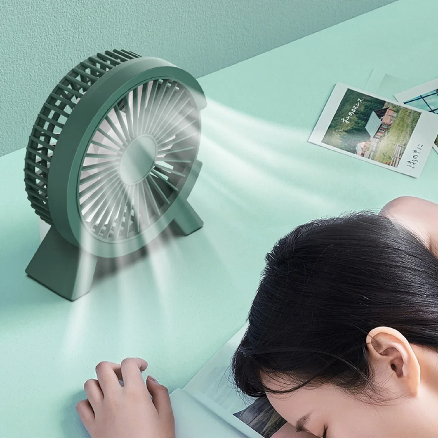 Portable USB Fans Cooling Fan Mute Ultra Quiet Suitable For Home Desk Office Bedroom Silent Table Standing Mini Desk Fans